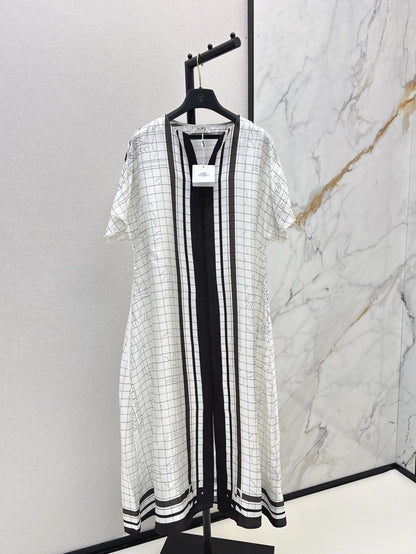 H 25ss Silk long dress