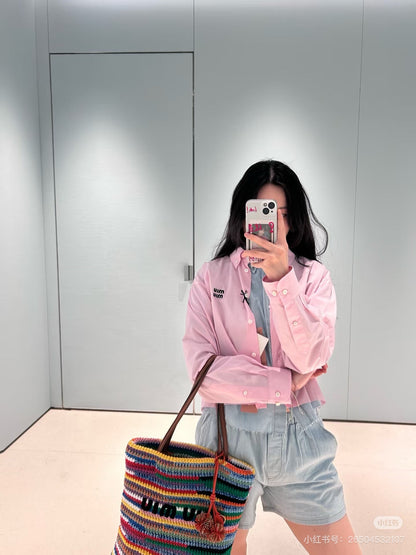 Mi 25ss embroidered shirt