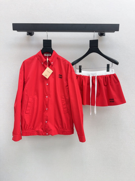 Mi 25ss shirt skirt set
