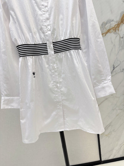 D 25ss webbing shirt dress