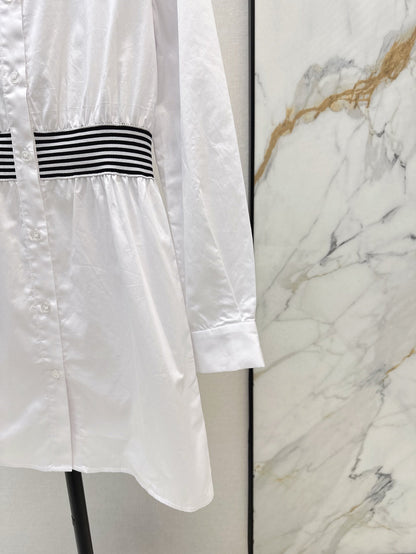 D 25ss webbing shirt dress