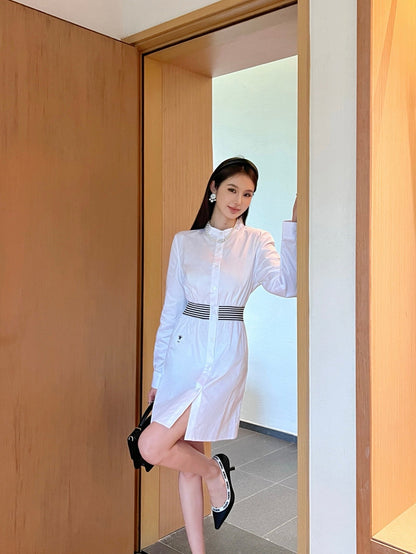 D 25ss webbing shirt dress