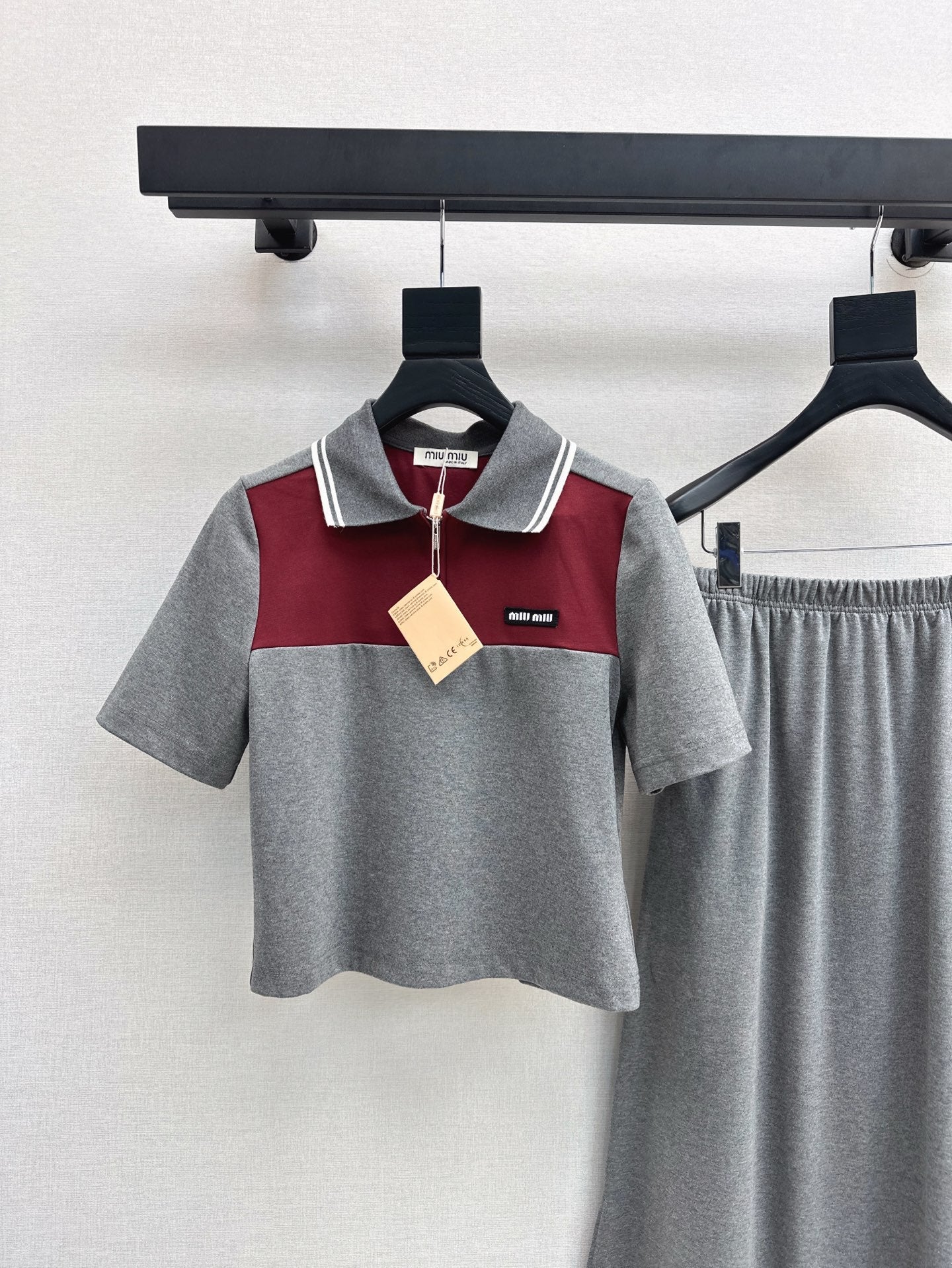 Mi 25ss polo skirt set