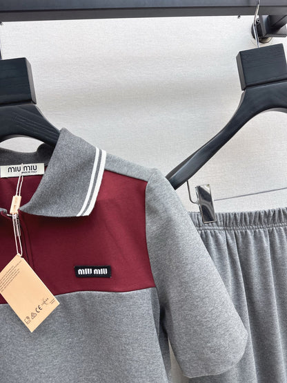 Mi 25ss polo skirt set