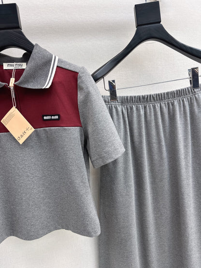 Mi 25ss polo skirt set