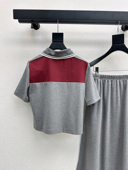 Mi 25ss polo skirt set