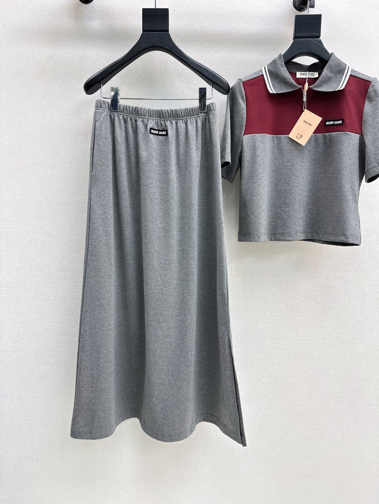 Mi 25ss polo skirt set