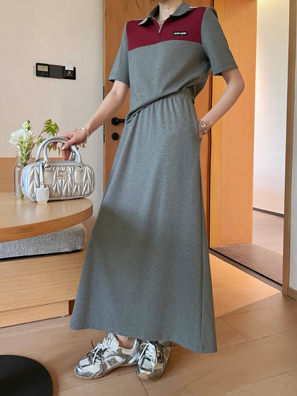 Mi 25ss polo skirt set