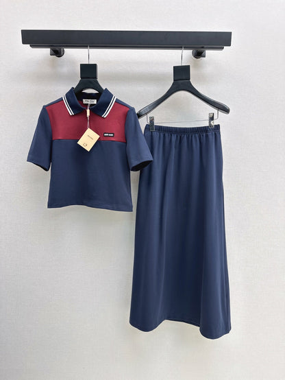Mi 25ss polo skirt set