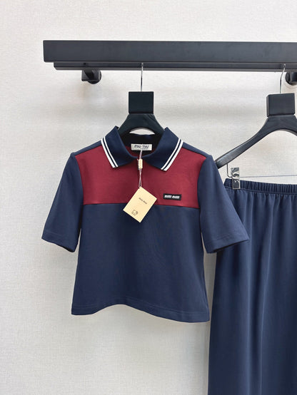 Mi 25ss polo skirt set