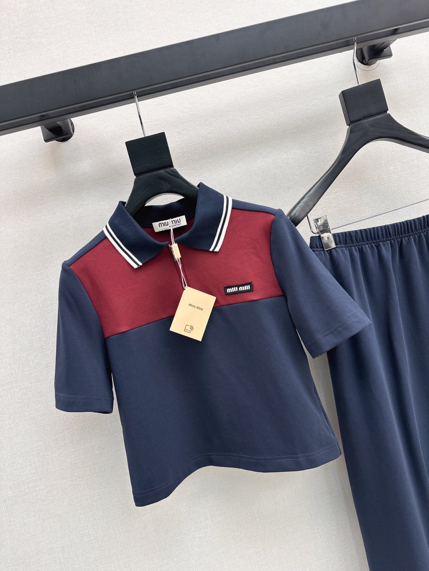 Mi 25ss polo skirt set
