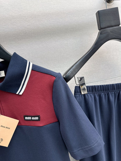 Mi 25ss polo skirt set