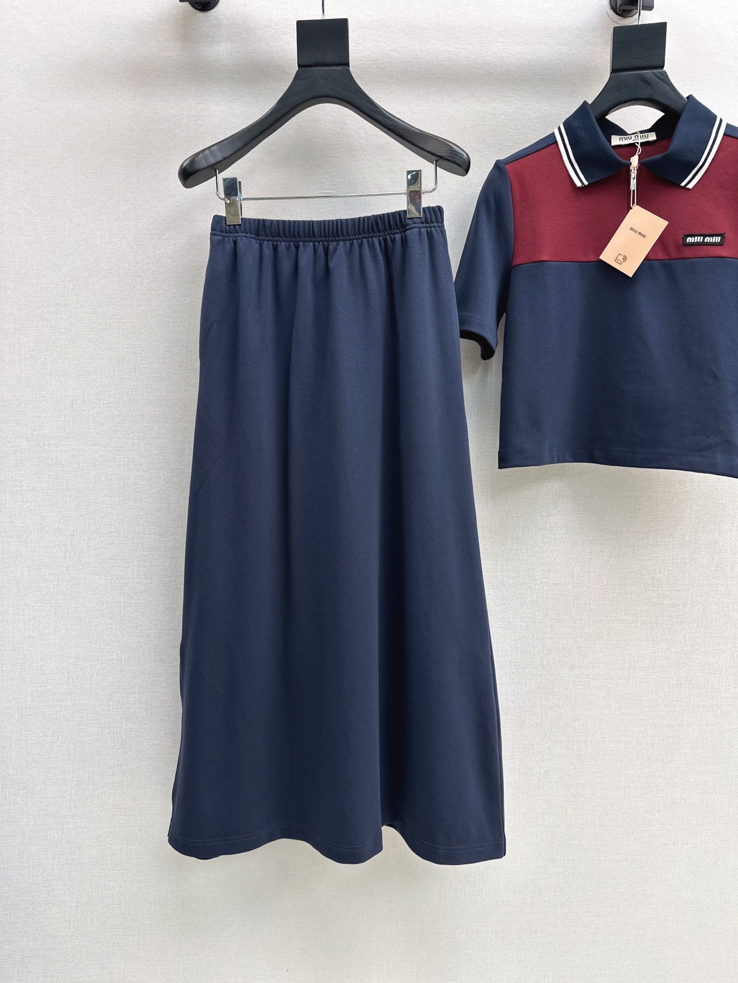 Mi 25ss polo skirt set