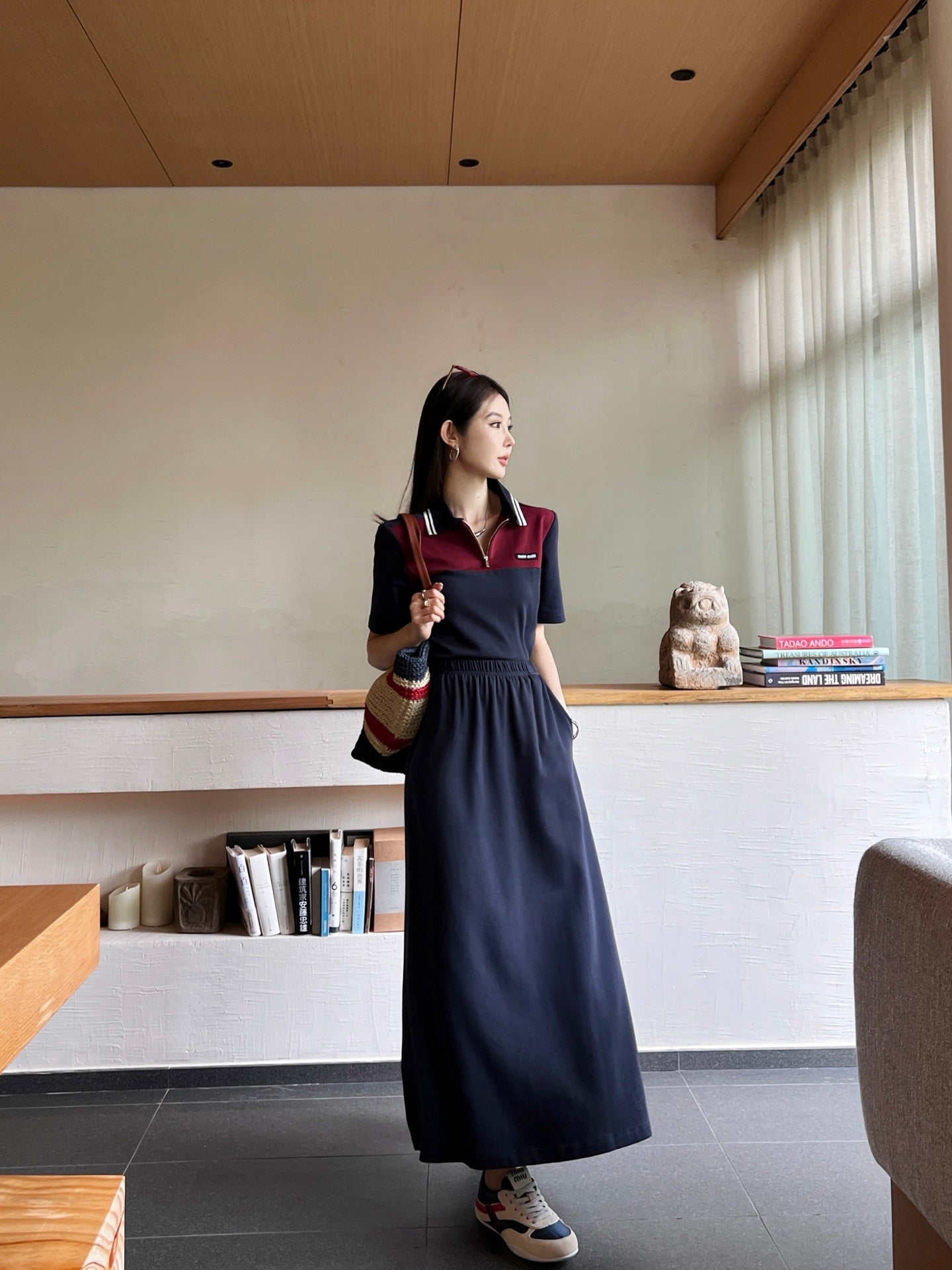 Mi 25ss polo skirt set