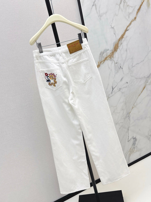 ma 25ss embroidered jeans