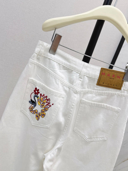ma 25ss embroidered jeans
