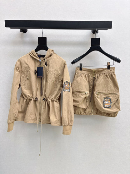 L 25ss drawstring coat set