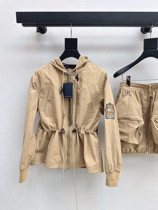 L 25ss drawstring coat set