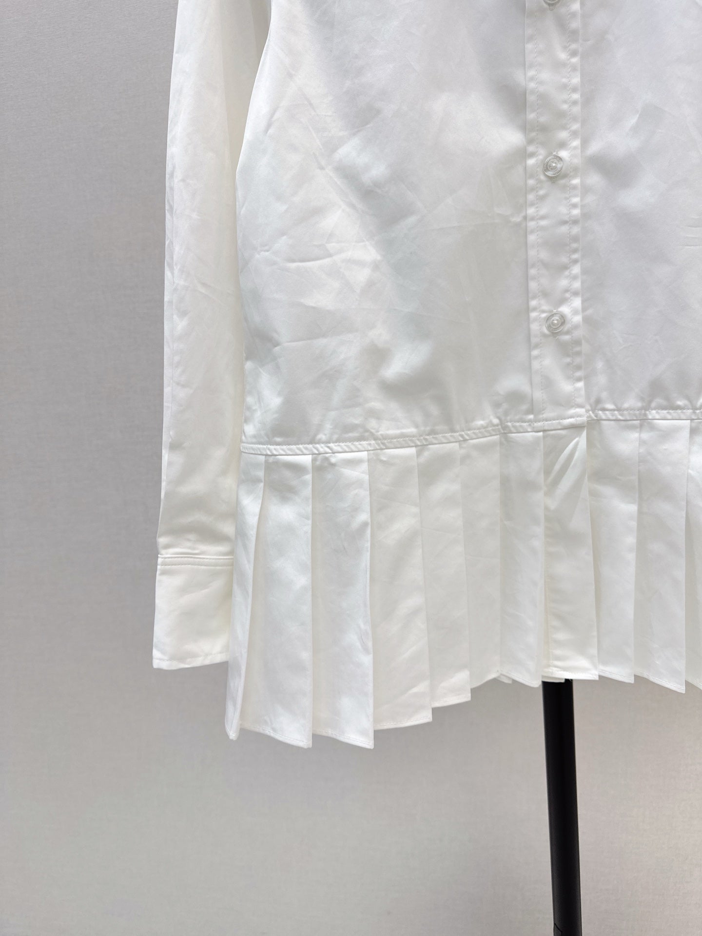 Th 25ss pleated shirt