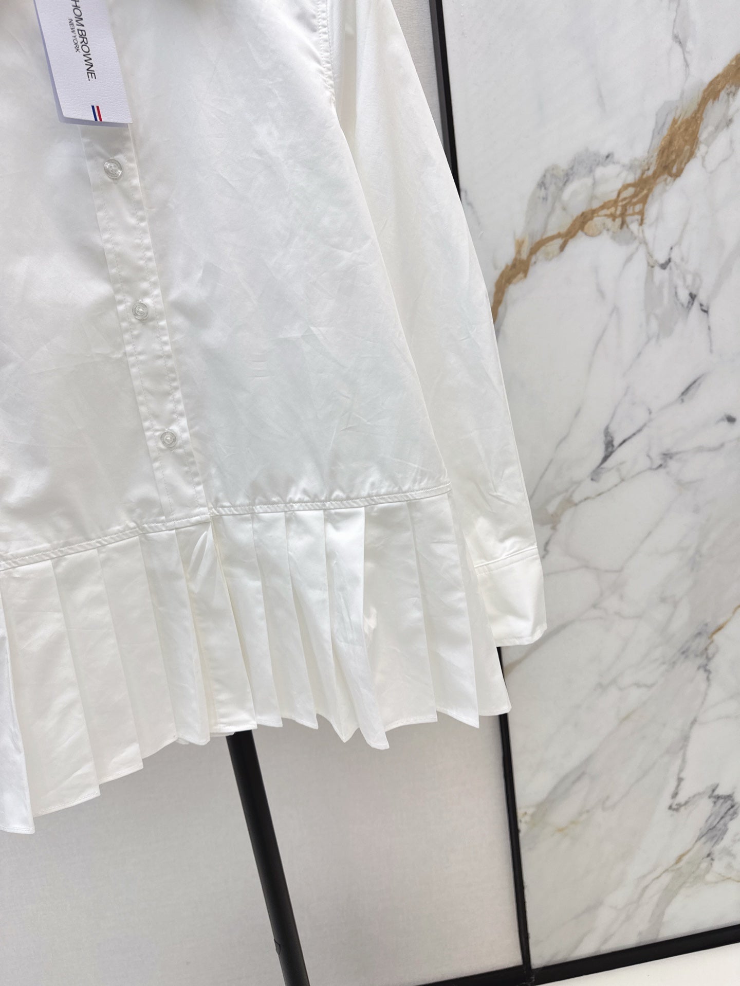 Th 25ss pleated shirt