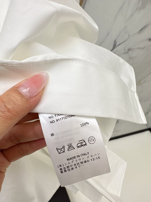 Th 25ss pleated shirt