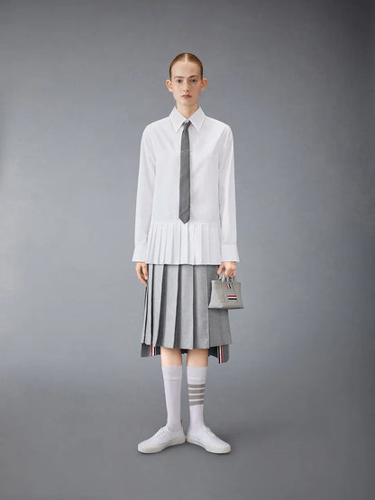 Th 25ss pleated shirt