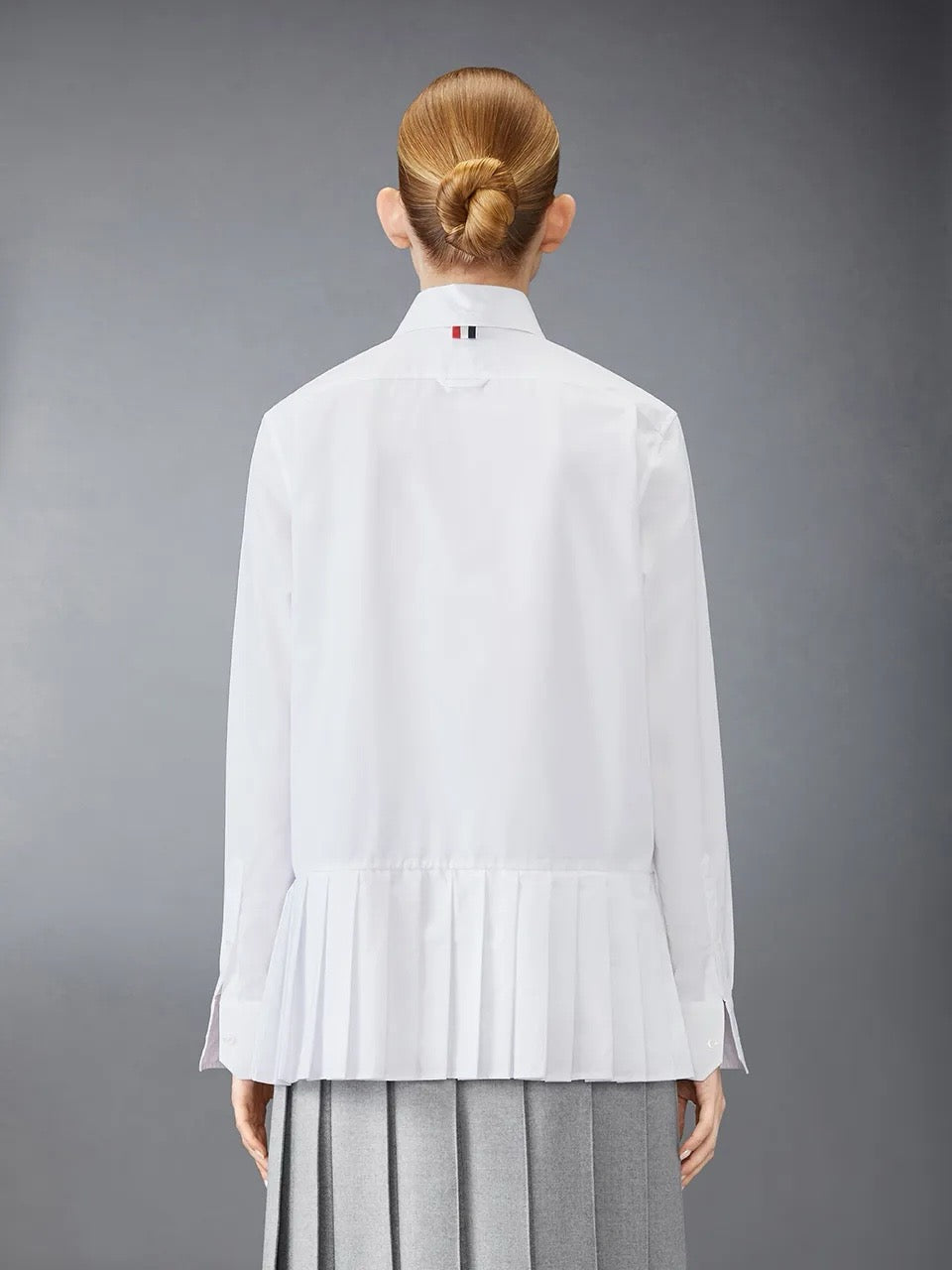 Th 25ss pleated shirt