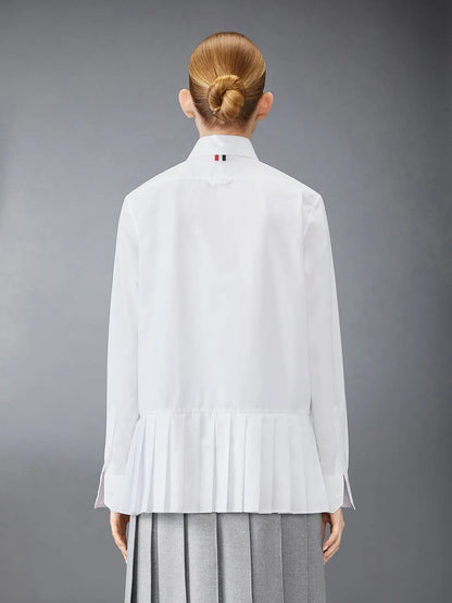 Th 25ss pleated shirt