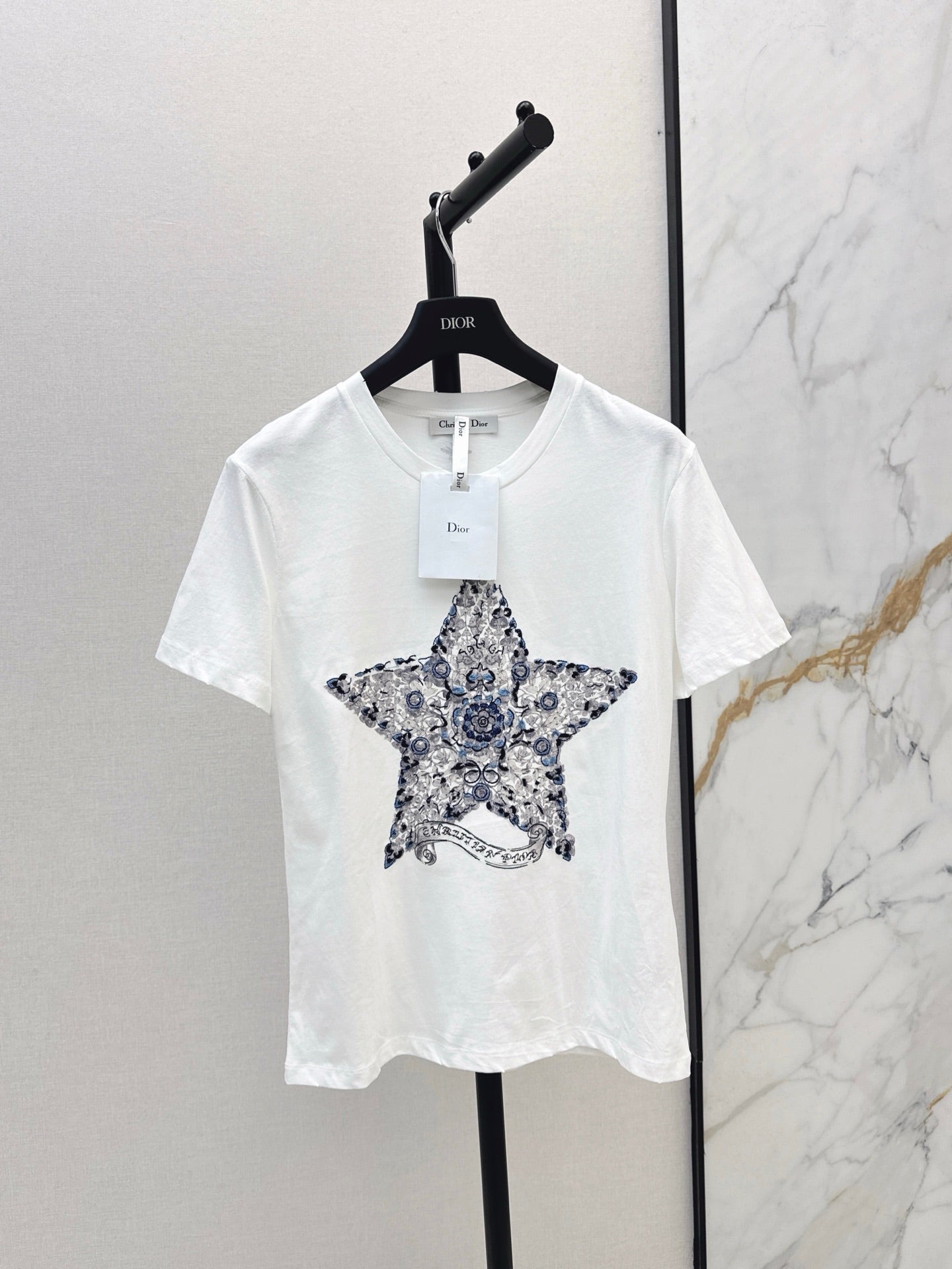 D 25ss embroidered t-shirt