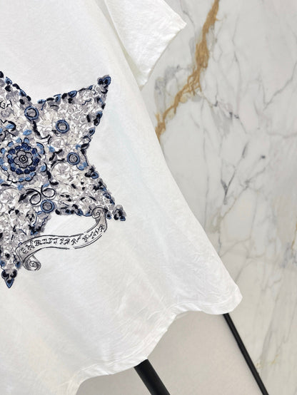 D 25ss embroidered t-shirt