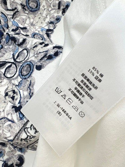 D 25ss embroidered t-shirt