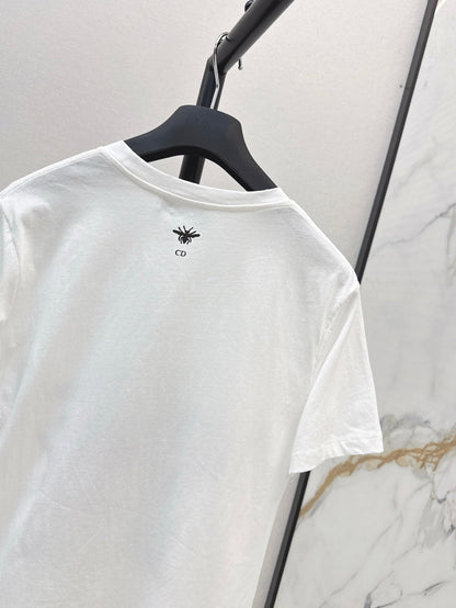 D 25ss embroidered t-shirt
