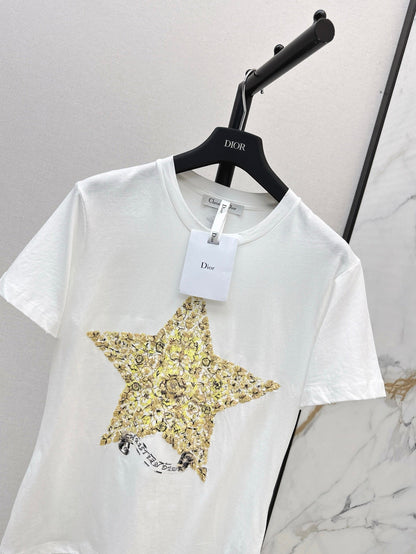 D 25ss embroidered t-shirt