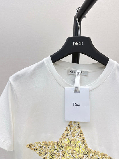 D 25ss embroidered t-shirt