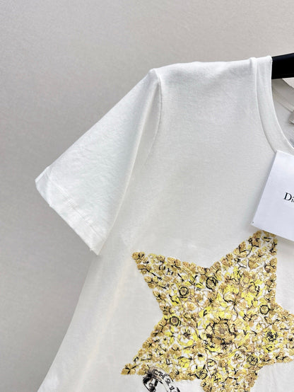 D 25ss embroidered t-shirt