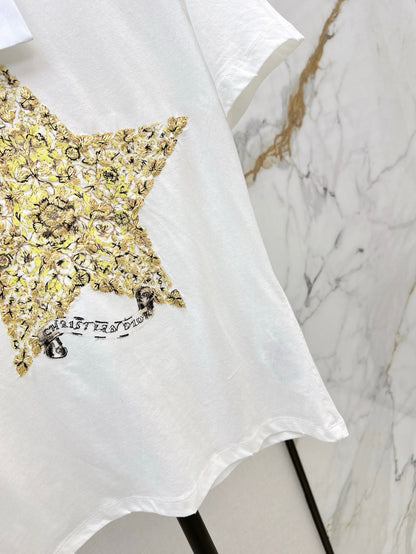 D 25ss embroidered t-shirt