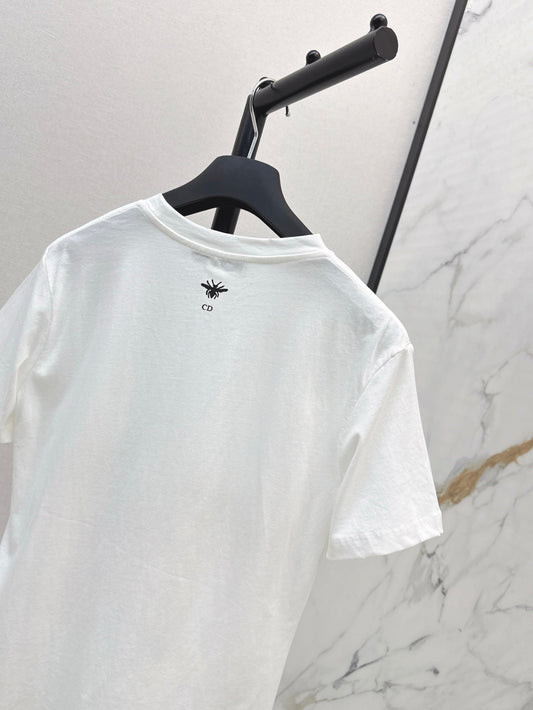 D 25ss embroidered t-shirt
