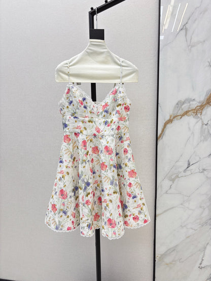 zim 25ss linen print dress