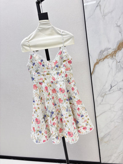 zim 25ss linen print dress
