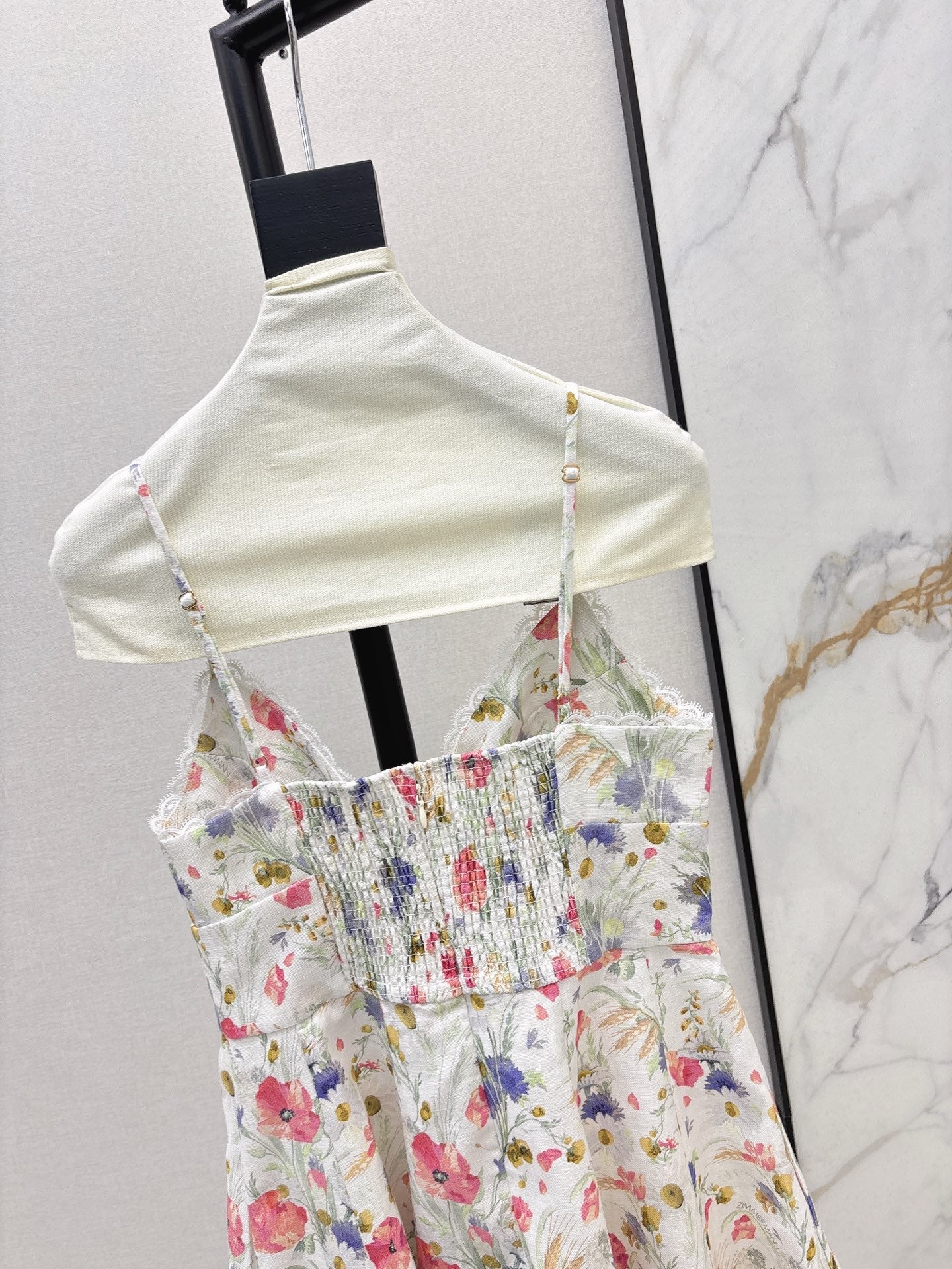 zim 25ss linen print dress