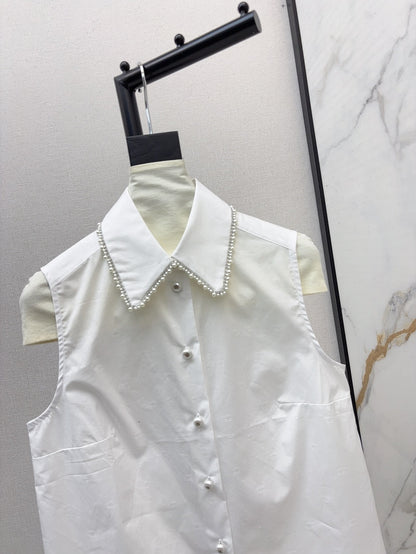 Ch 25ss beaded vest