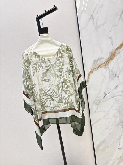 bru 25ss silk Cape top
