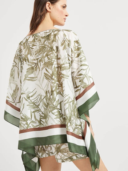 bru 25ss silk Cape top