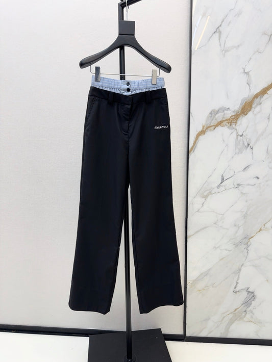 Mi 25ss embroider pants