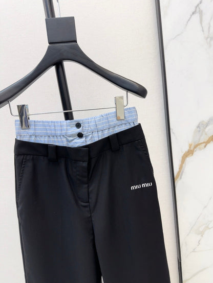 Mi 25ss embroider pants