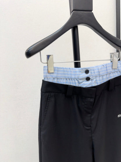 Mi 25ss embroider pants