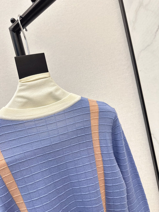 H 25ss jacquard knit sweater