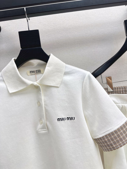 Mi 25ss polo skirt set