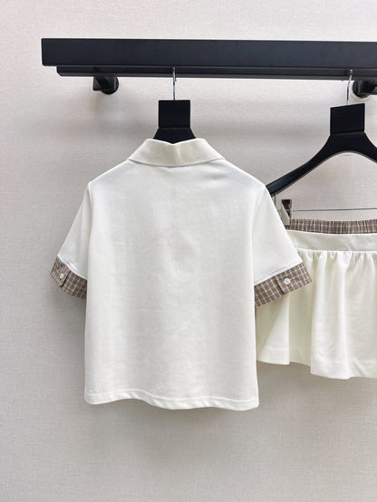 Mi 25ss polo skirt set