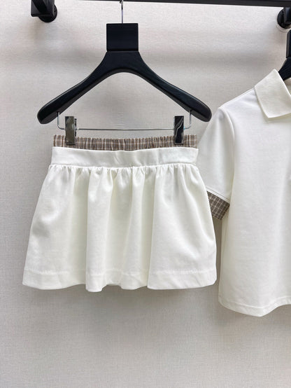 Mi 25ss polo skirt set